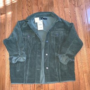Zara Corduroy Boyfriend Jacket